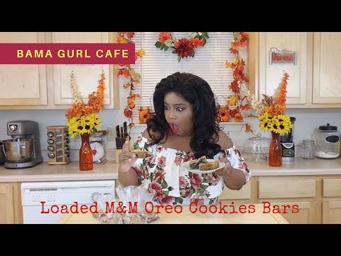 Loaded M&M Oreo Cookies Bars