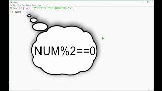 PROGRAM IN PYTHON TO CHECK EVEN OR ODD