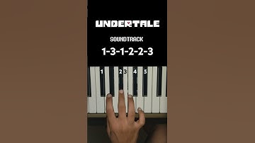 Undertale His Theme (Piano Tutorial) #pianotutorial #shorts