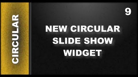 Web Design Tutorials for Xara Web Designer 9 Premium: New Circular Slide Show Widget Lesson 118