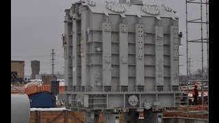 ТАКЕЛАЖНЫЕ РАБОТЫ - Такелаж трансформатора 83,3 тонны(Такелаж трансформатора 83,3 тонны по заказу ОАО