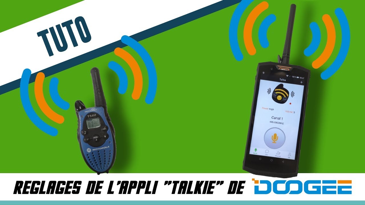 TUTO #4 : Réglage de l'application « TALKIE » de DOOGEE - YouTube