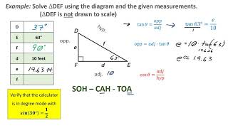 Trigonometry with Right Triangles Part 5