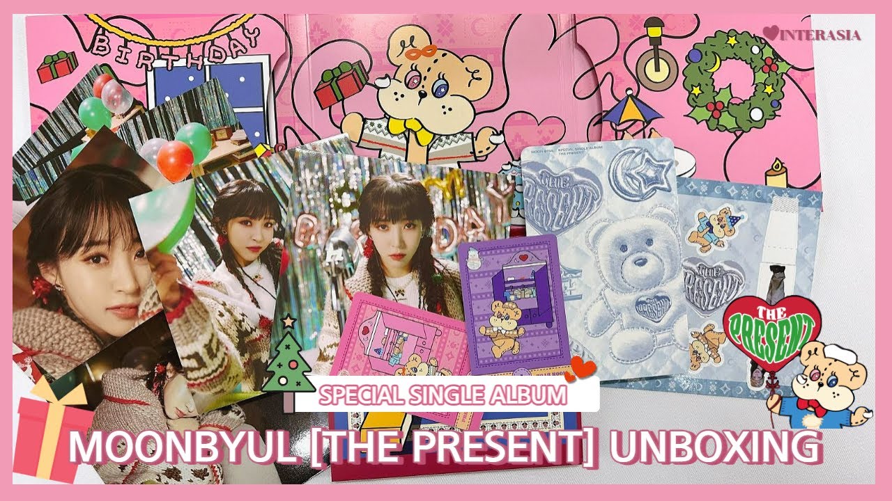 [UNBOXING + GIVEAWAY] Moon Byul 문별 - [THE PRESENT] ALBUM UNBOXING 앨범 ...