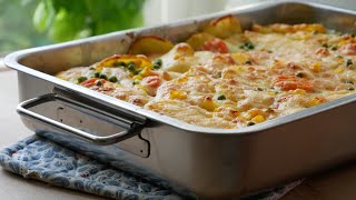 Kartoffelgratin einfach, unglaublich cremig und lecker! Die perfekte Beilage!