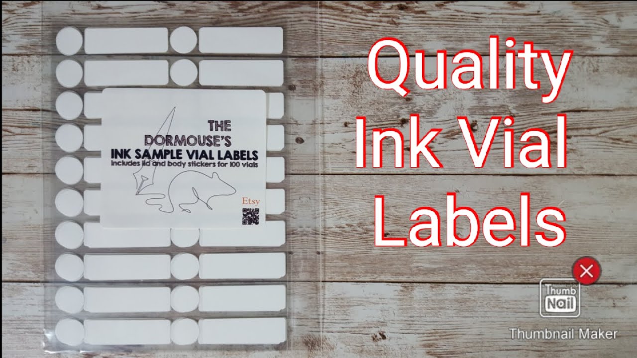 The Dormouse's Ink Sample Vial Labels GIVEAWAY NOW CLOSED - SAMPLE LABELS +POSTCARDS