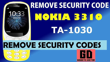 Nokia 3310 (TA-1030) Remove Security Code - Password Remove - Very Easy -2018