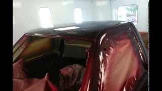 Wine red candy on 91 chevy short box