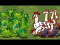 PVZ 2 Zomboid (Turkey Pult &amp; Zoybean Pod) vs Chicken, Weasel, Turkey Zombie