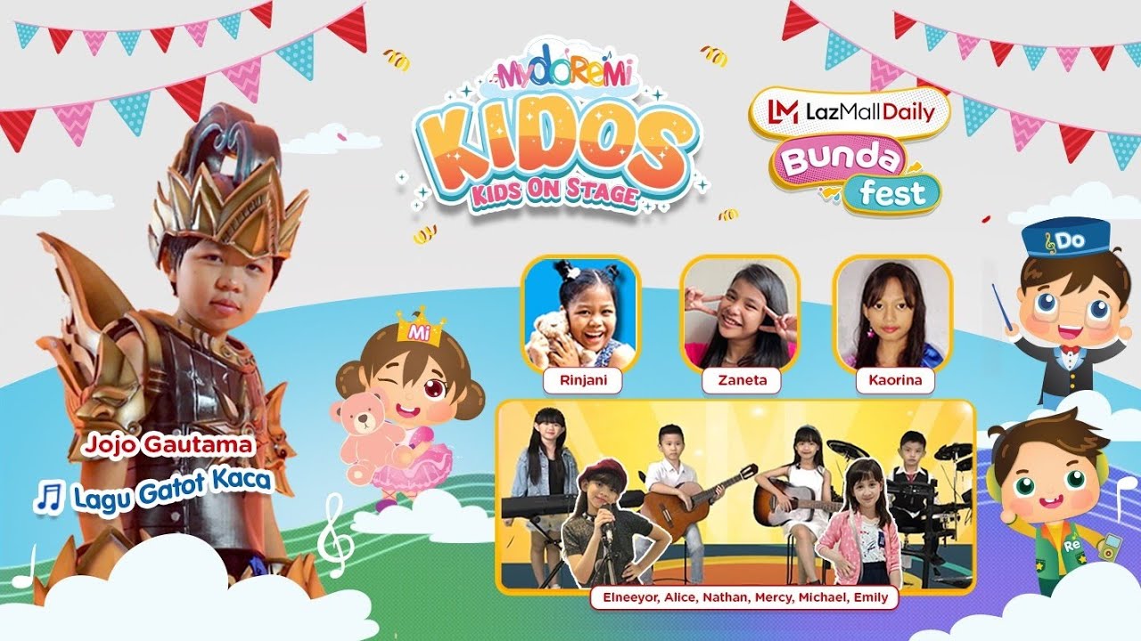 Lagu Anak Anak I Mydoremi Bunda Fest Lazada I Kidos Band & Jojo Gautama Performance