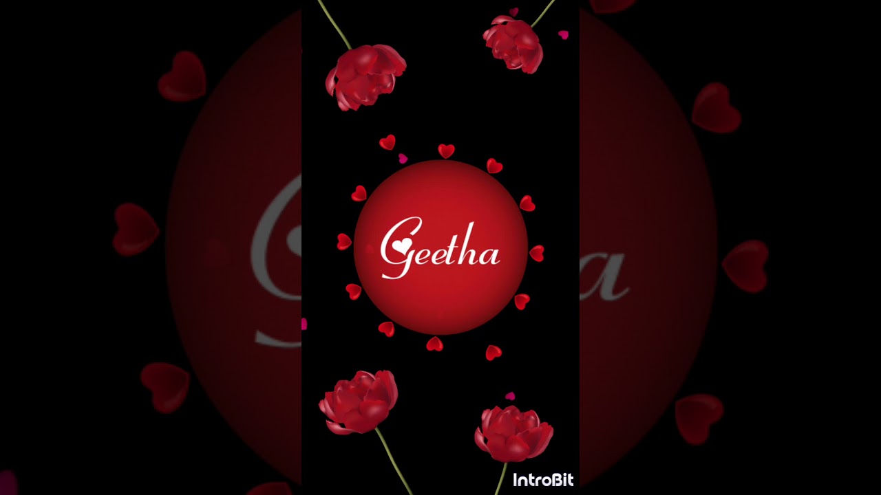 Geetha name whatsapp status telugu love song - YouTube