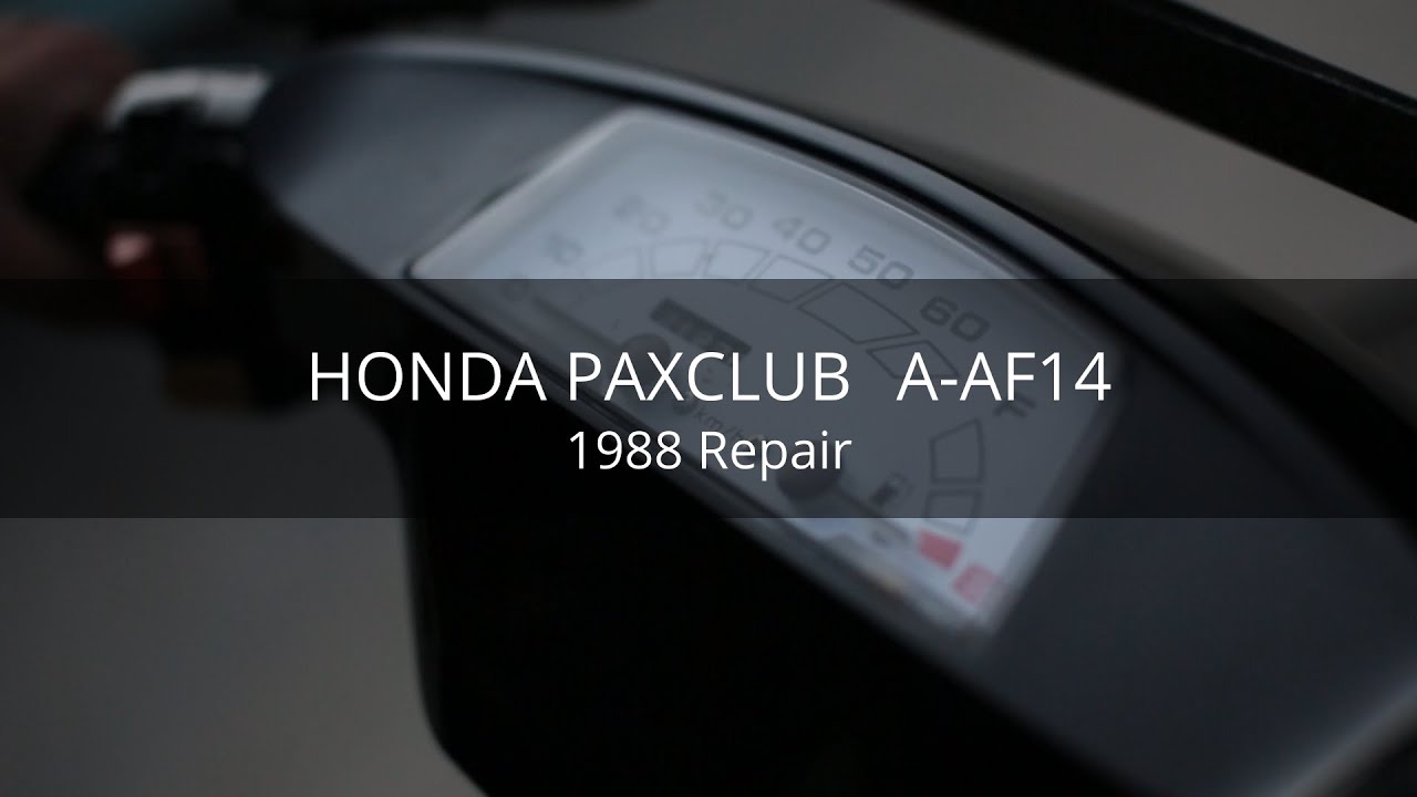 Repair - 修理】HONDA PAX CLUB 1988 - YouTube