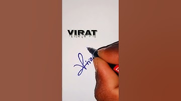 Viral Name Signature Style | V Letter Signature Style #virat #sign #viral #shorts #trending #yt