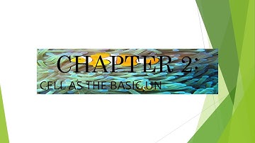 Cell as the Basic unit of Life. Science Form 1. Chapter 2