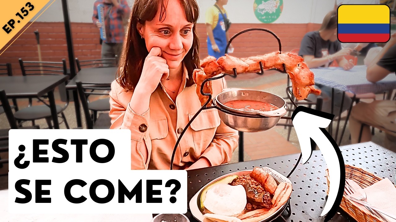 🇪🇸 ESPAÑOLES PROBANDO COMIDA TÍPICA COLOMBIANA 🇨🇴 EP.153