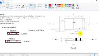 Example 3 Steel Connection Bolted and Welded Tension in Plates English