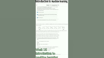 Nptel Introduction to Machine learning|week 12 assignment  #datascience #nptel#2025 #shorts#reinforc