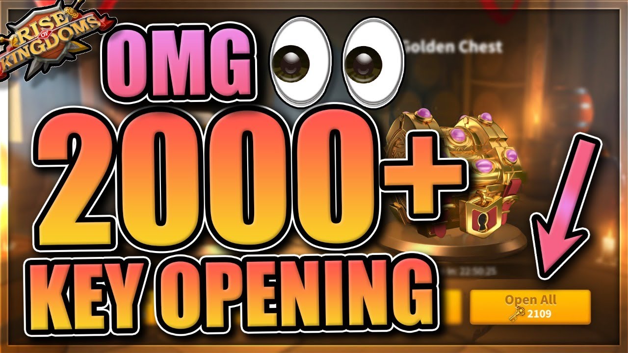 2,143 Gold Keys - Rise of Kingdoms 93M Account