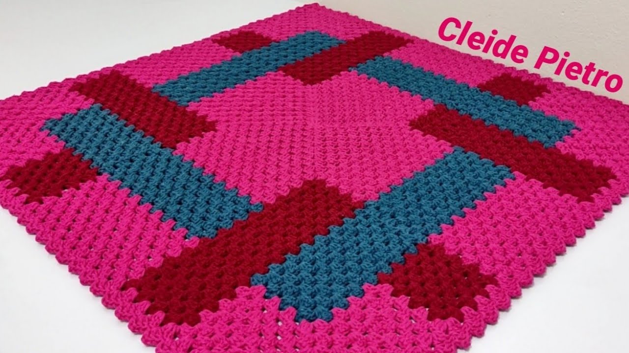 Large Square Crochet Rug - YouTube Large Square Crochet Rug - YouTube