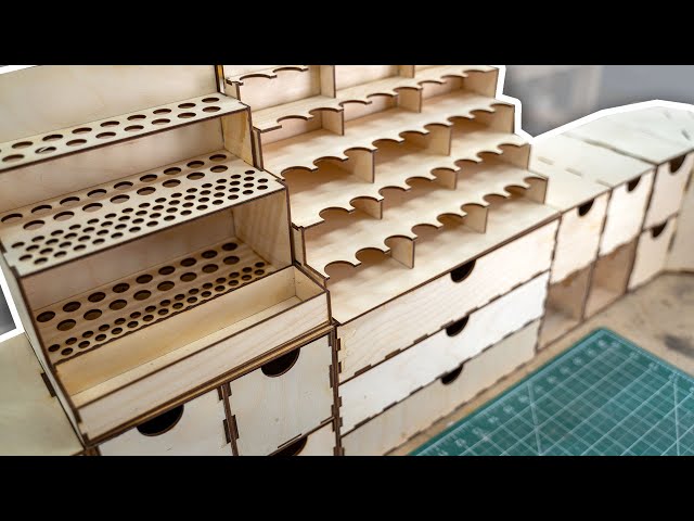 Modular Craft Paint Storage — Studio of M.M