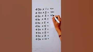 Write the Table of 490 in 18 second only..#maths #mathshack #mathematicks @study_care0