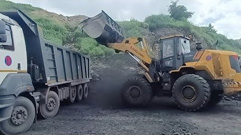 LiuGong 848H Wheel Loader Machine|| Coal loading in Coal Mines||
