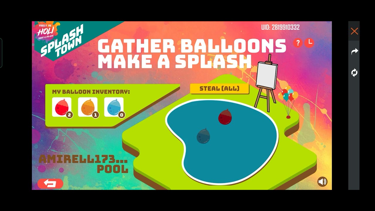 how to complete freefire gather balloons event