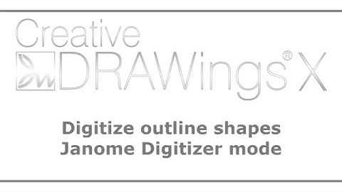 Outline shapes Janome Digitizer