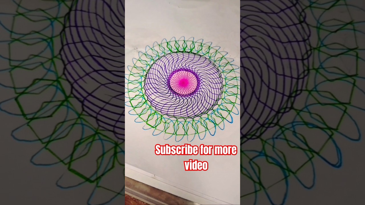 Multicolour 🧿 spirograph🌼 