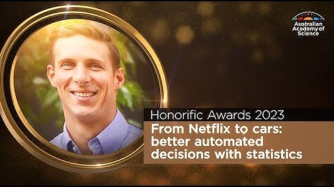 Associate Professor David Frazier – Moran Medal 2023