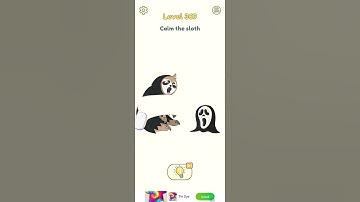 Calm the sloth dop2 gameplay #level 369 #shorts #dop2 #deleteonepart 