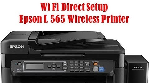 Wi Fi Direct Setup !! Epson L 565 Wireless Printer !! Epson iPrint !! Wireless Print without WiFi