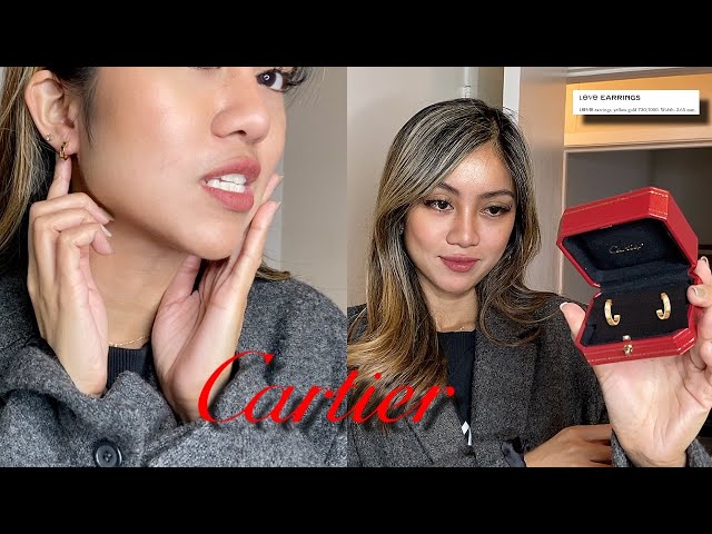 CARTIER MINI LOVE EARRINGS REVIEW | YANASU HD 1080p - YouTube