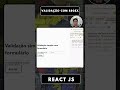 Formulários em React na Prática:  Regex | Expressão Regular