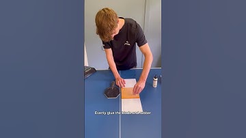 HOW to set up a table tennis racket 🏓👀 #tabletennis