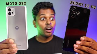 Redmi 12 5G vs Motorola G32 Full Comparison | Camera, BGMI, Battery, Storage