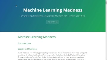 Machine Learning Madness (predicting a March Madness bracket with machine learning)