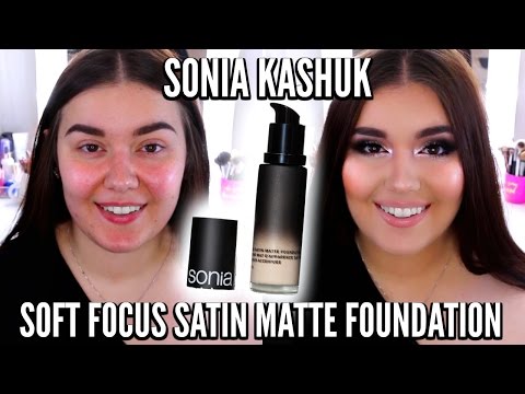Sonia Kashuk Soft Focus Satin Matte Foundation (Oily/Acne/Rosacea) ♡ First Impression, Demo, Review