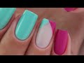 unhas decoradas com francesinha gravatinha usando 2 cores - inspiração !!!