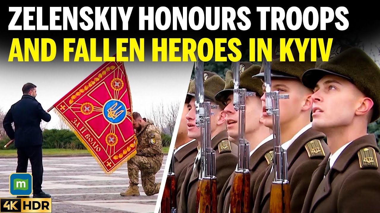 Зеленский провёл церемонию по случаю Дня Вооружённых сил, почтил память солдат и их семьи | 4K | ...