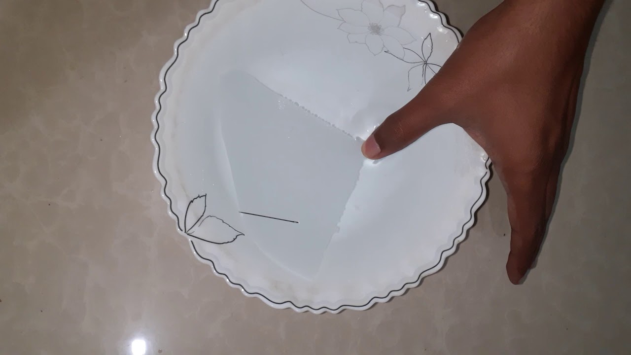 Surface tension needle floating on the water YouTube