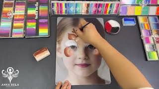 Easy & Fun Reindeer Face Paint Tutorial for Kids! 🎨🦌 | Anka-Bella