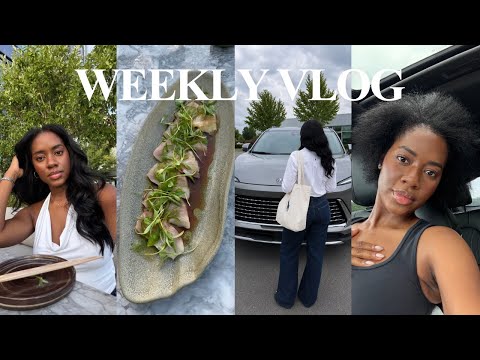 WEEKLY VLOG | Buick Sent Me a Car?! New Braids, Busy Content Days + Drinks with a Friend