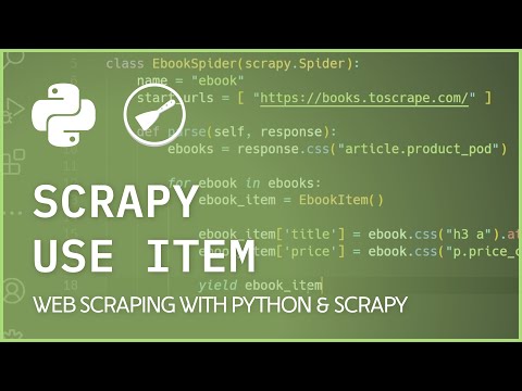 Scrapy Use Items - Storing Data in Items Feilds