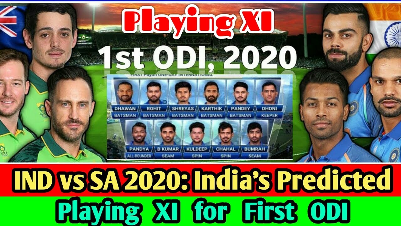 India vs South Africa 2020, 1st ODI: Predicted XI, match prediction India vs South Africa 2020, 1st ODI: Predicted XI, match prediction