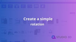 Create a simple rotation in the Animation editor