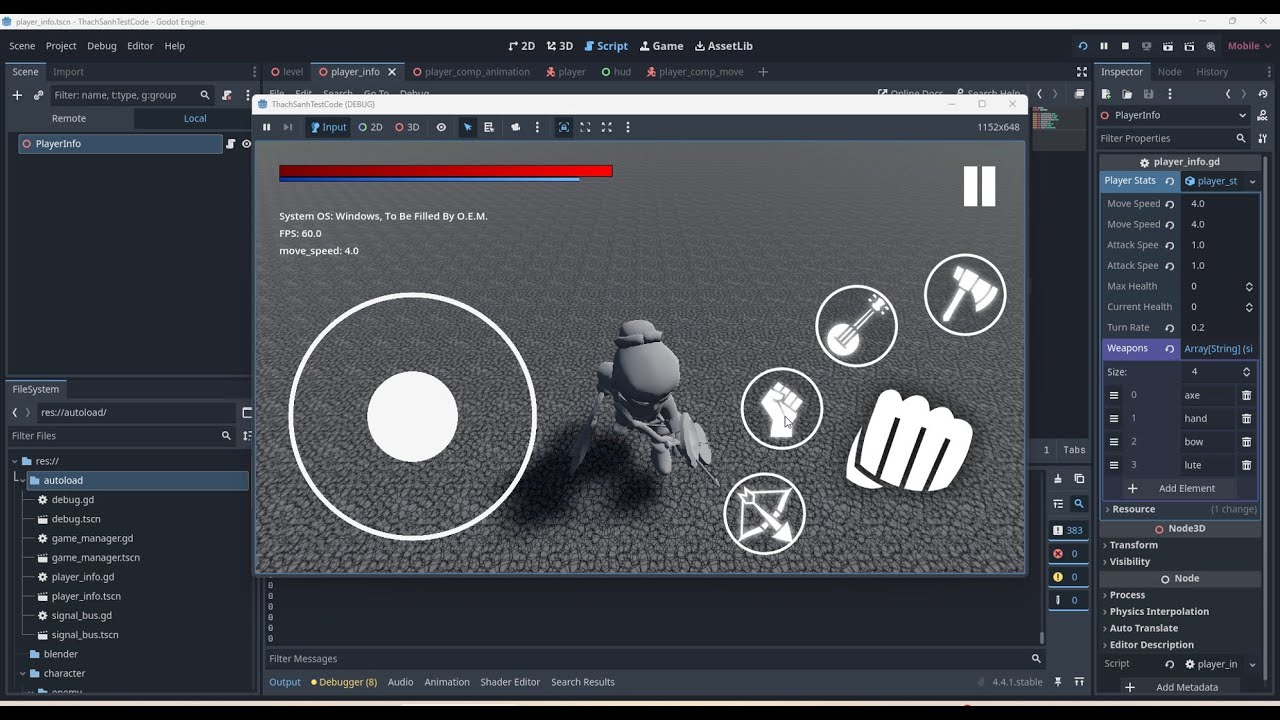 Godot DevLog - create resource for handling and saving weapons/spells ...