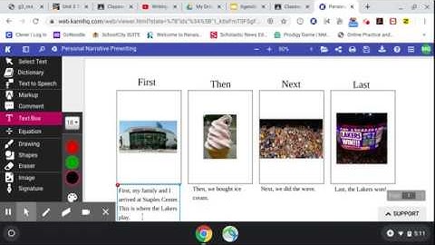 Personal Narrative:Prewriting