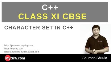 C++ for Class XI CBSE Character Set | MySirG.com