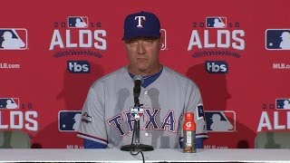 TEX@TOR Gm3: Banister on extra-inning loss in ALDS